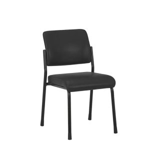 Посетителски стол RFG Solid M, екокожа, метална основа, до 150 kg