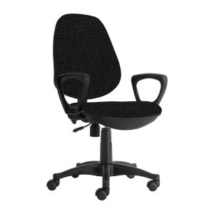 Ергономичен стол RFG Presto Black, текстил, до 130 kg
