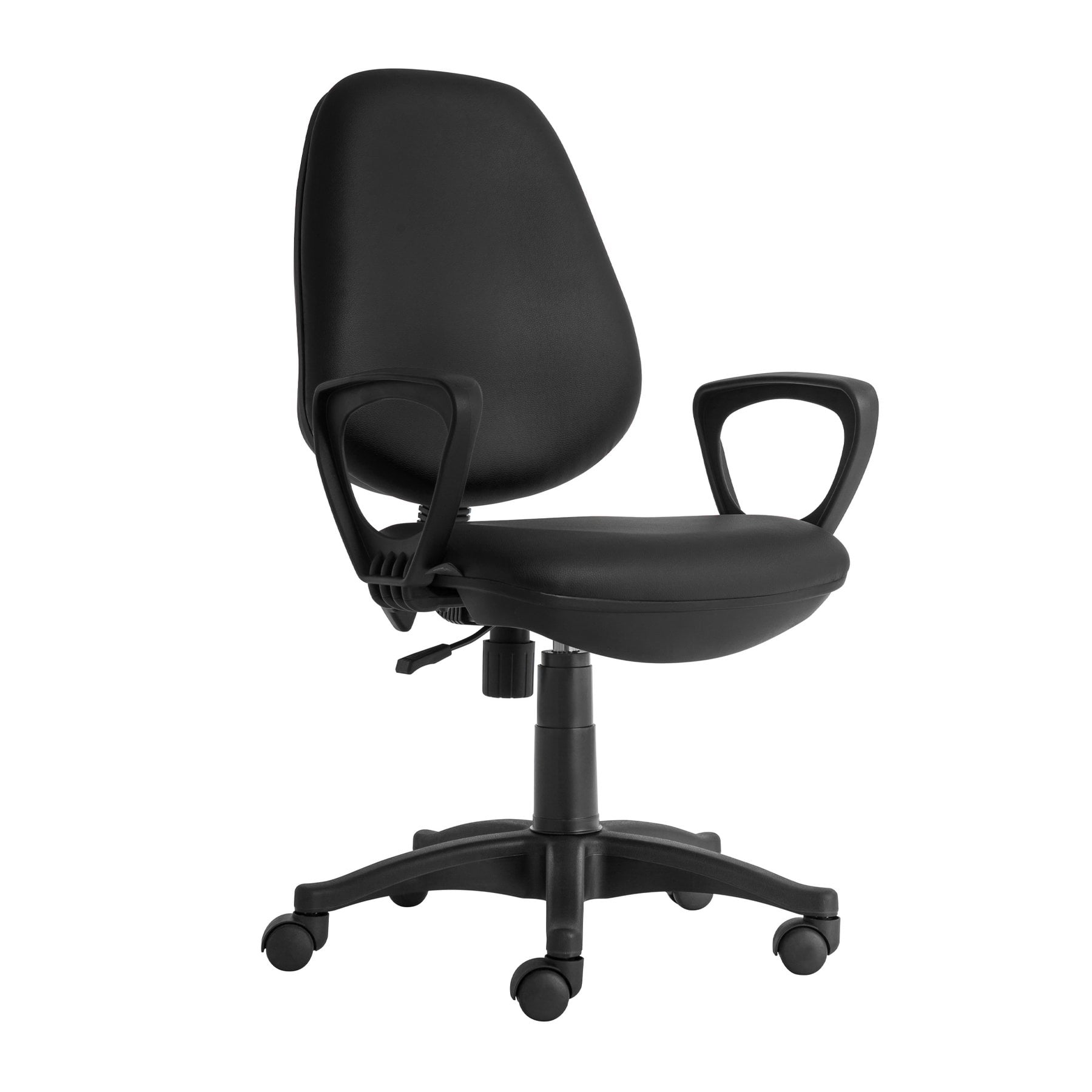 Ергономичен стол RFG Presto Black, екокожа, до 130 kg