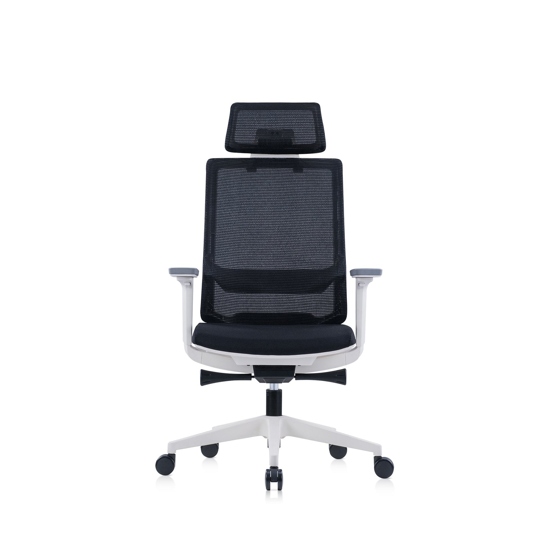 Ергономичен стол RFG Meteor X White HB, дамаска и меш, до 130 kg – снимка 2