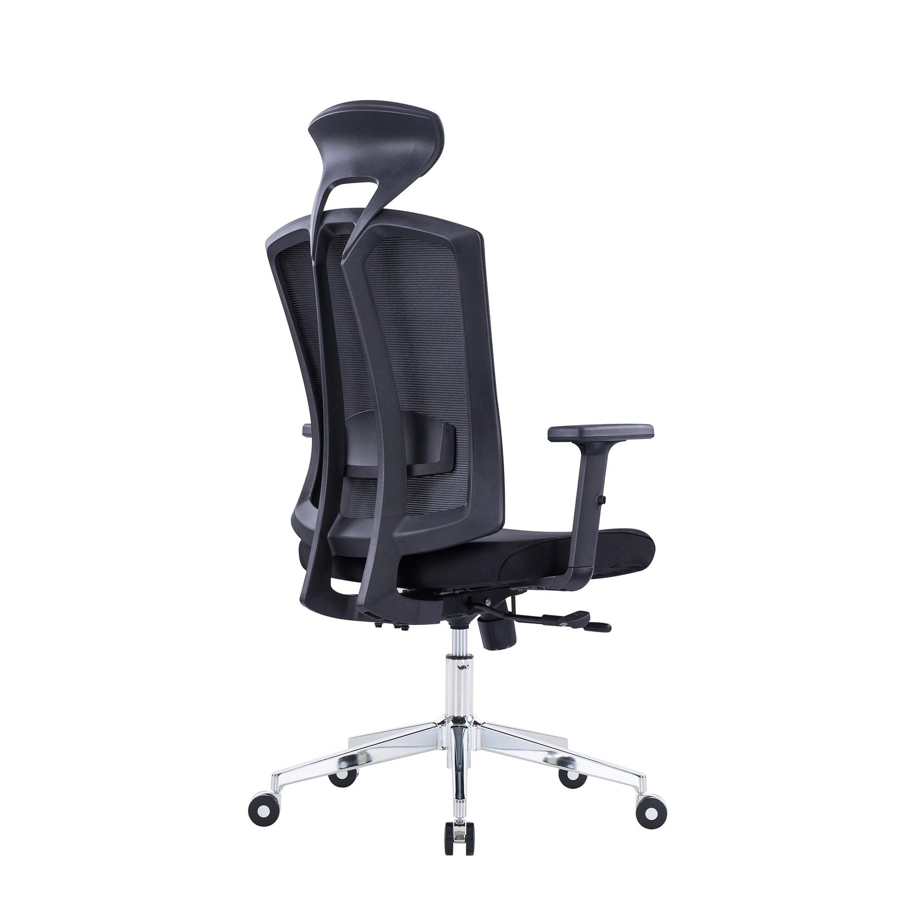 Ергономичен офис стол RFG Primo Lux Chrome HB, дамаска и меш, до 130 kg – снимка 3