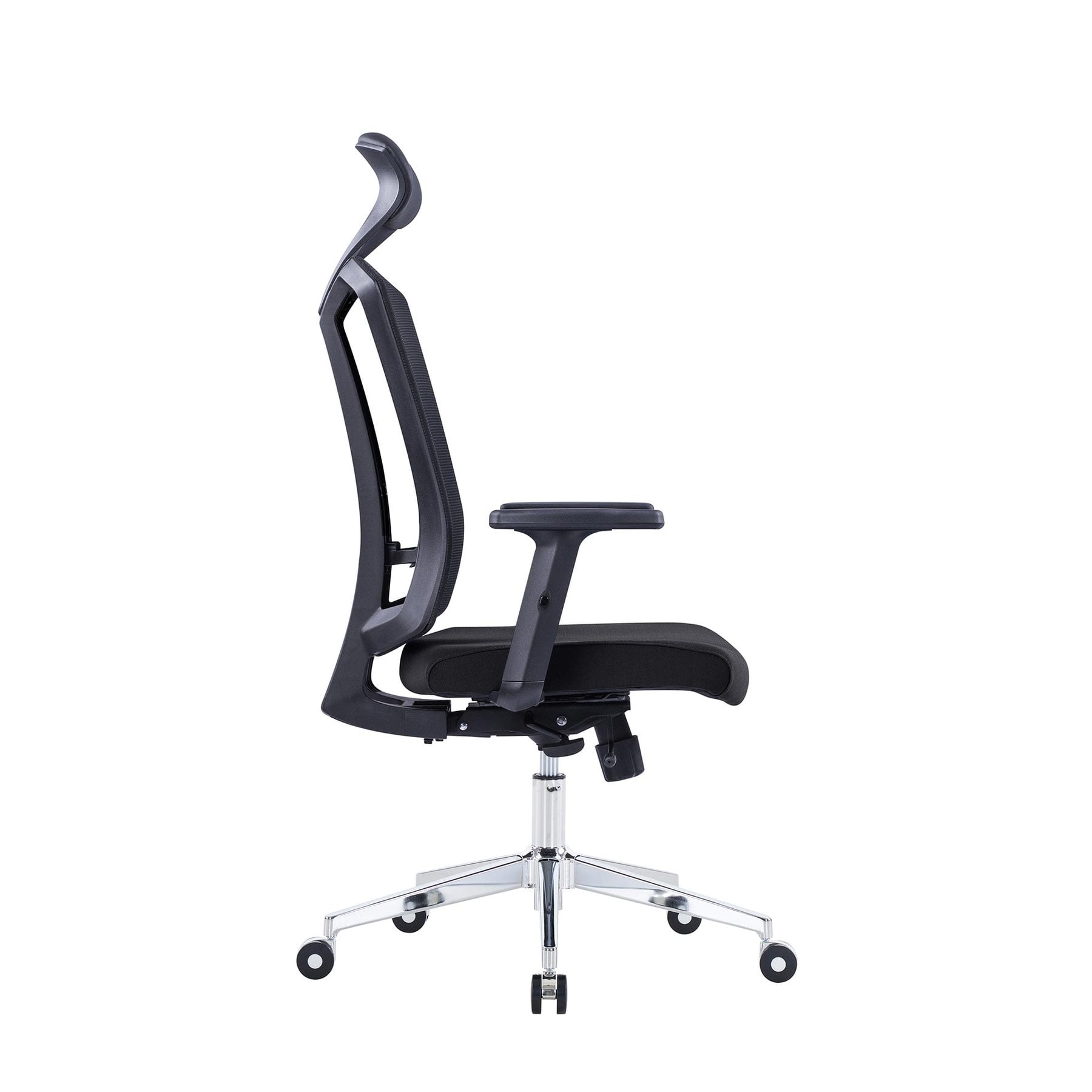 Ергономичен офис стол RFG Primo Lux Chrome HB, дамаска и меш, до 130 kg – снимка 4