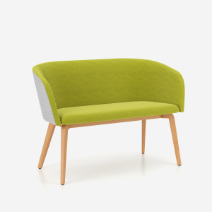 Двуместно кресло Naudu Wood Legs