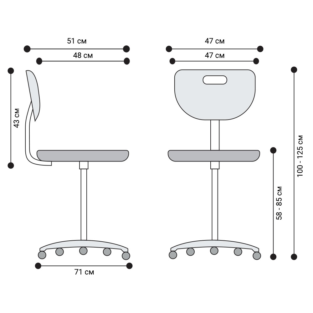 Стол Nargo Ring Base черен - Image 2
