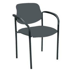 Стол Styl Arm Black дамаска сив