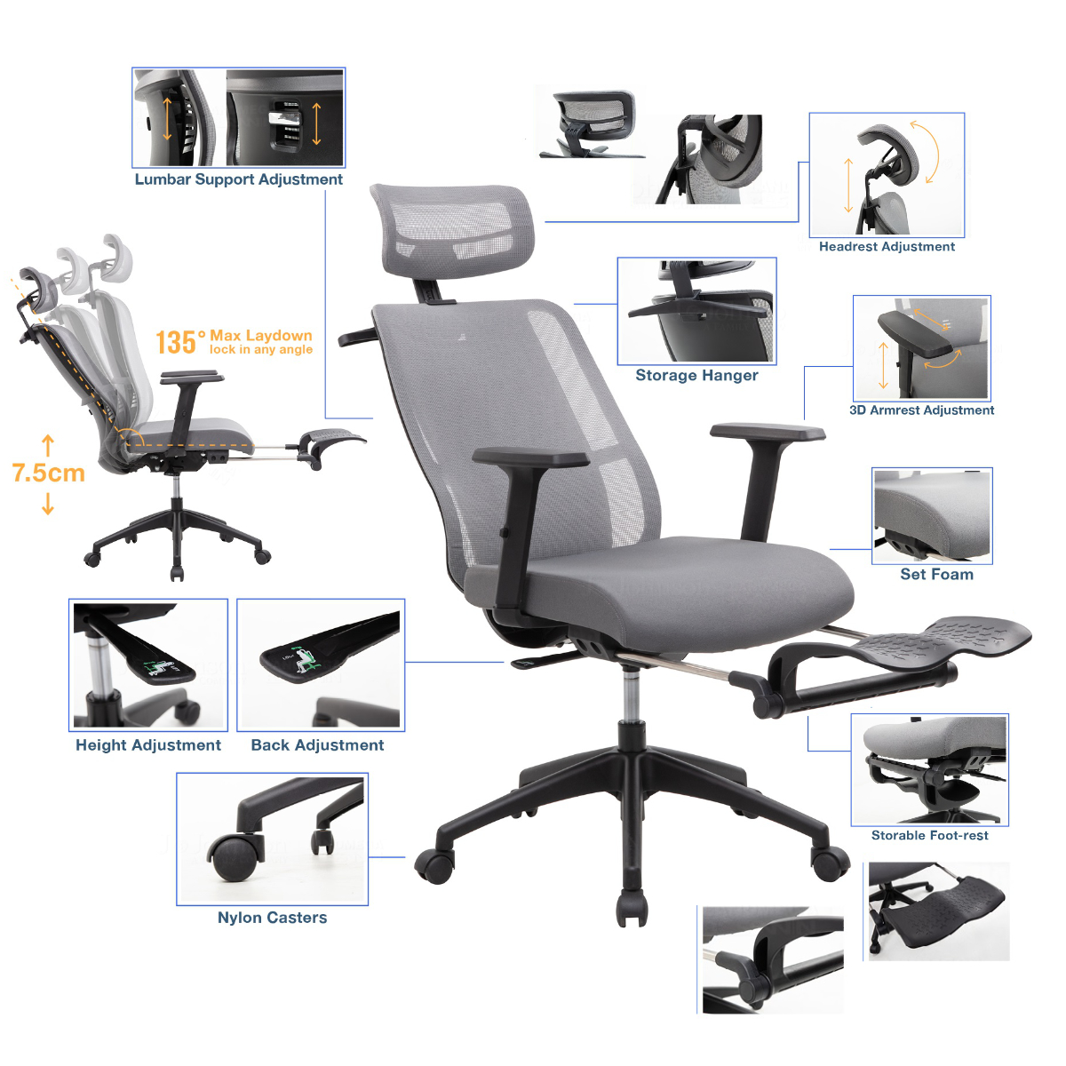 Zeron HR Grey Mesh - Image 2