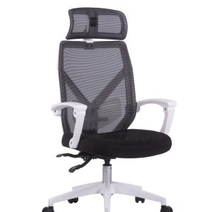Работен стол Antares DIAMOND WHITE, черен